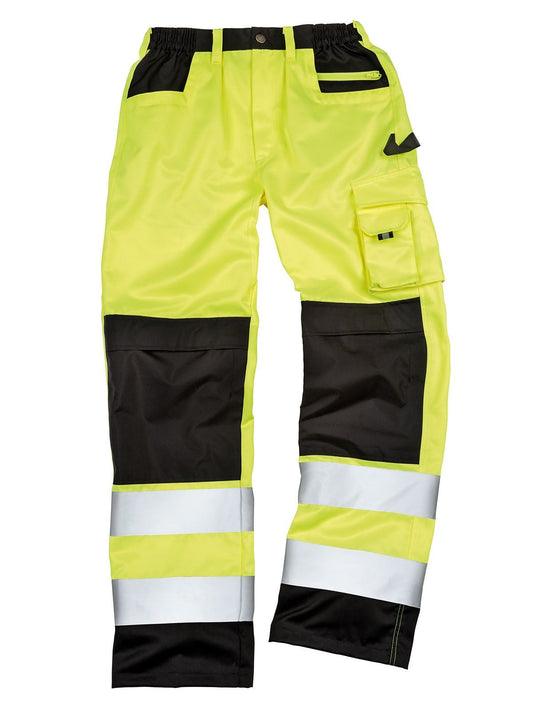 Safety Cargo Trousers Herren Hose / Rock – Result – Farbe fluorescent yellow – individuell veredelbar