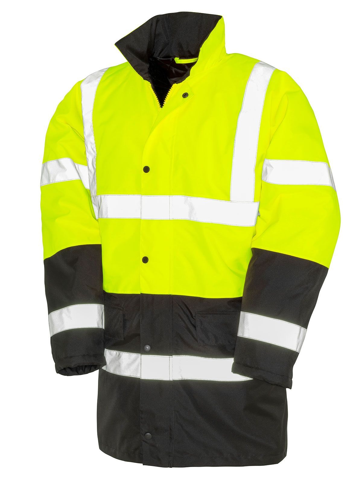 Motorway 2-Tone Safety Coat Herren Jacke – Result – Farbe yellow-black – individuell veredelbar