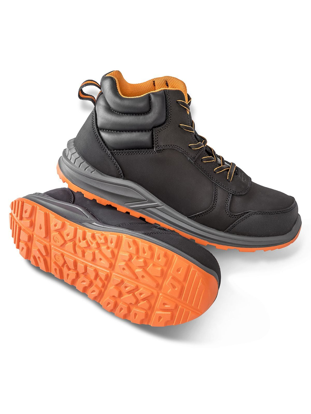 Stirling Safety Boot Schuhe – Result – Farbe black/grey/orange – individuell veredelbar