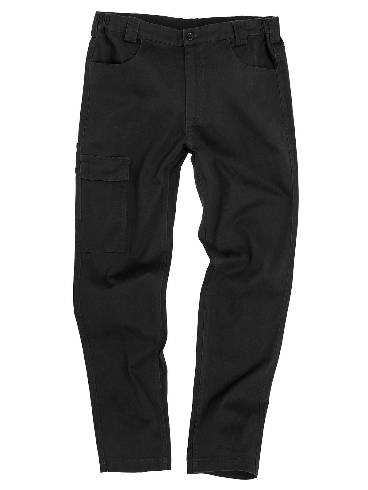 Super Stretch Slim Chino Herren Hose / Rock – Result – Farbe Schwarz – individuell veredelbar