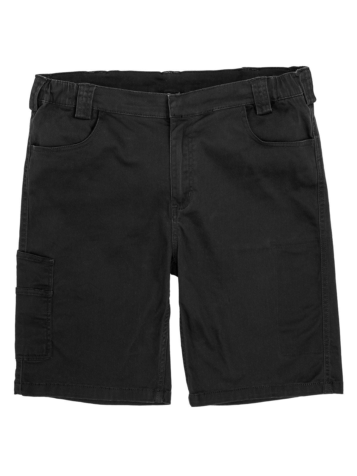 Super Stretch Slim Chino Shorts Hose / Rock – Result – Farbe Schwarz – individuell veredelbar