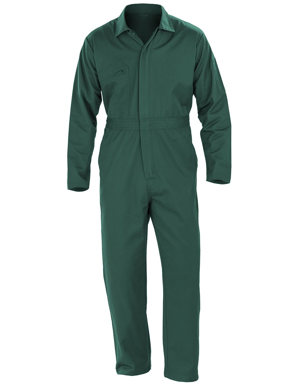 Recycled Action Overall With Zip Front Hose / Rock – Result – Farbe bottle green – individuell veredelbar