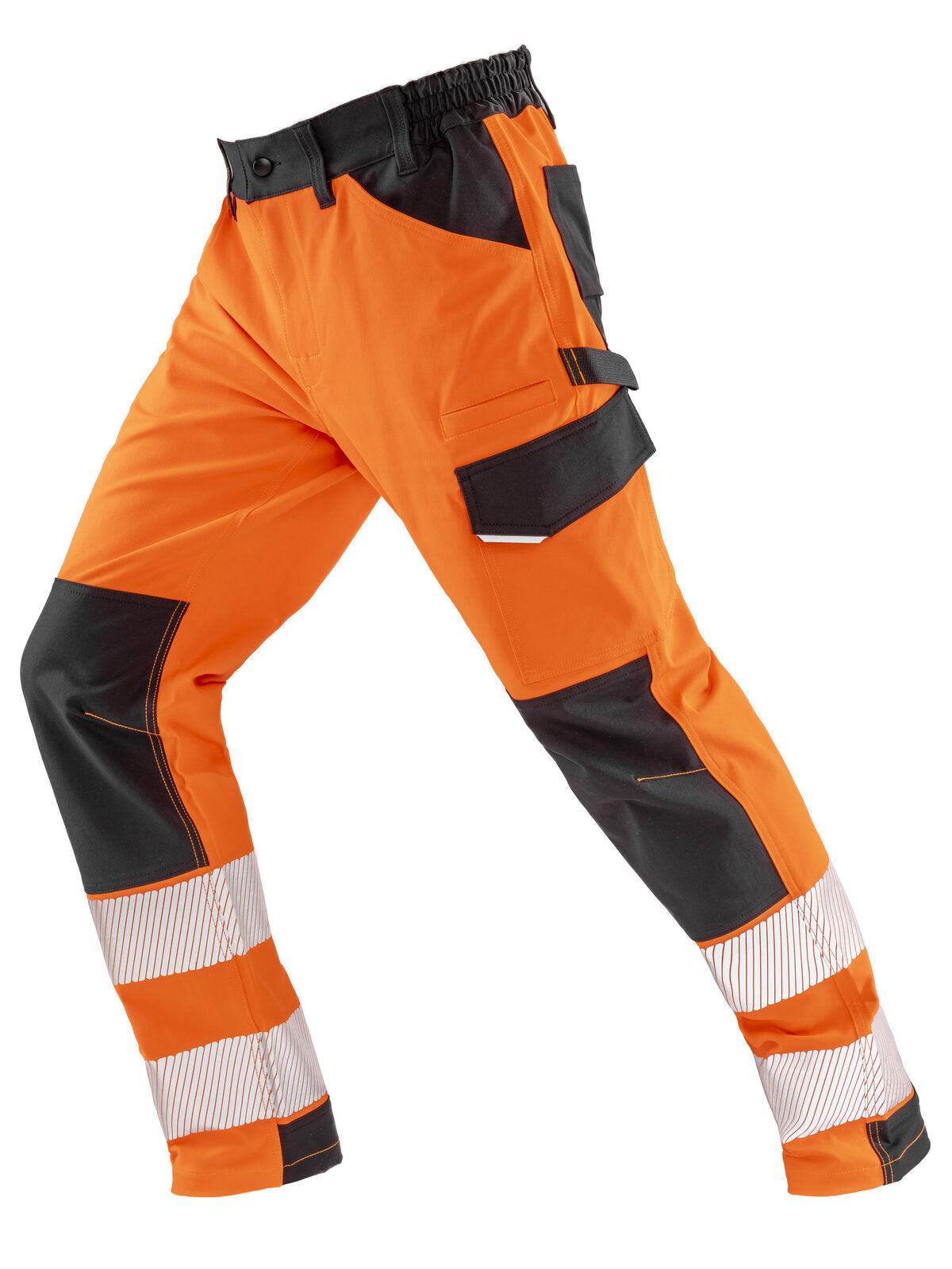 Recycled dynamic stretch safety trouser Herren Hose / Rock – Result – Farbe Fluo Orange – individuell veredelbar
