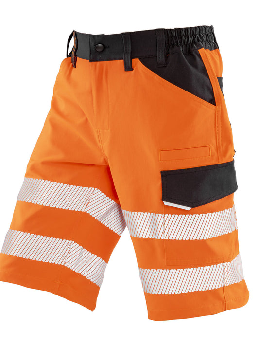 Recycled dynamic stretch safety shorts Herren Hose / Rock – Result – Farbe Fluo Orange – individuell veredelbar