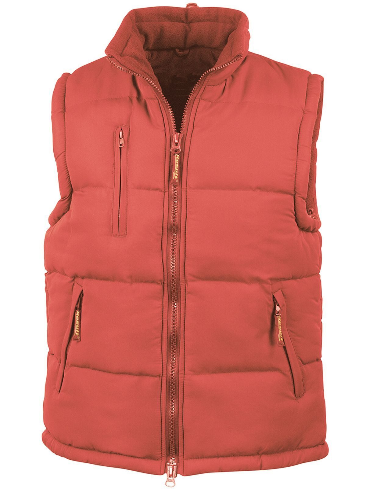 Ultra padded Bodywarmer Herren Jacke – Result – Farbe Rot – individuell veredelbar