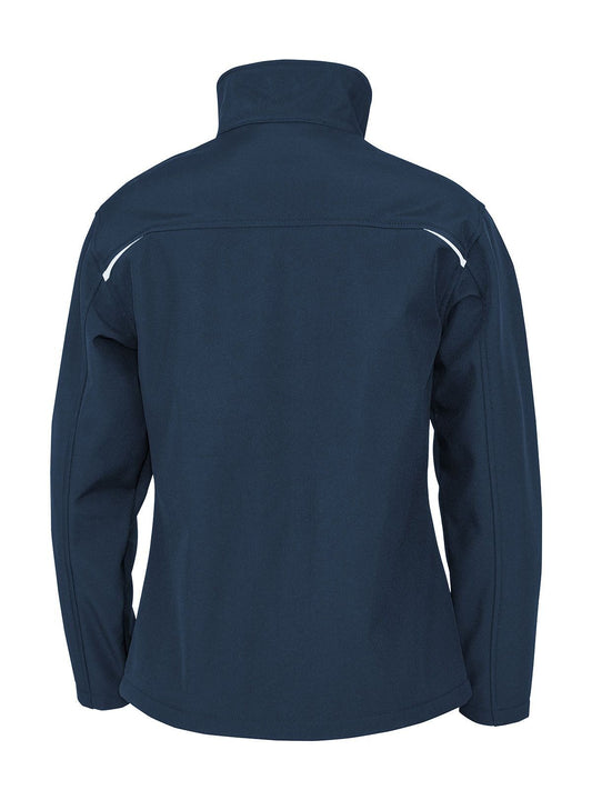 Recycled 3-layer Printable Softshell Jacket Damen – Result – Farbe Navy – individuell veredelbar