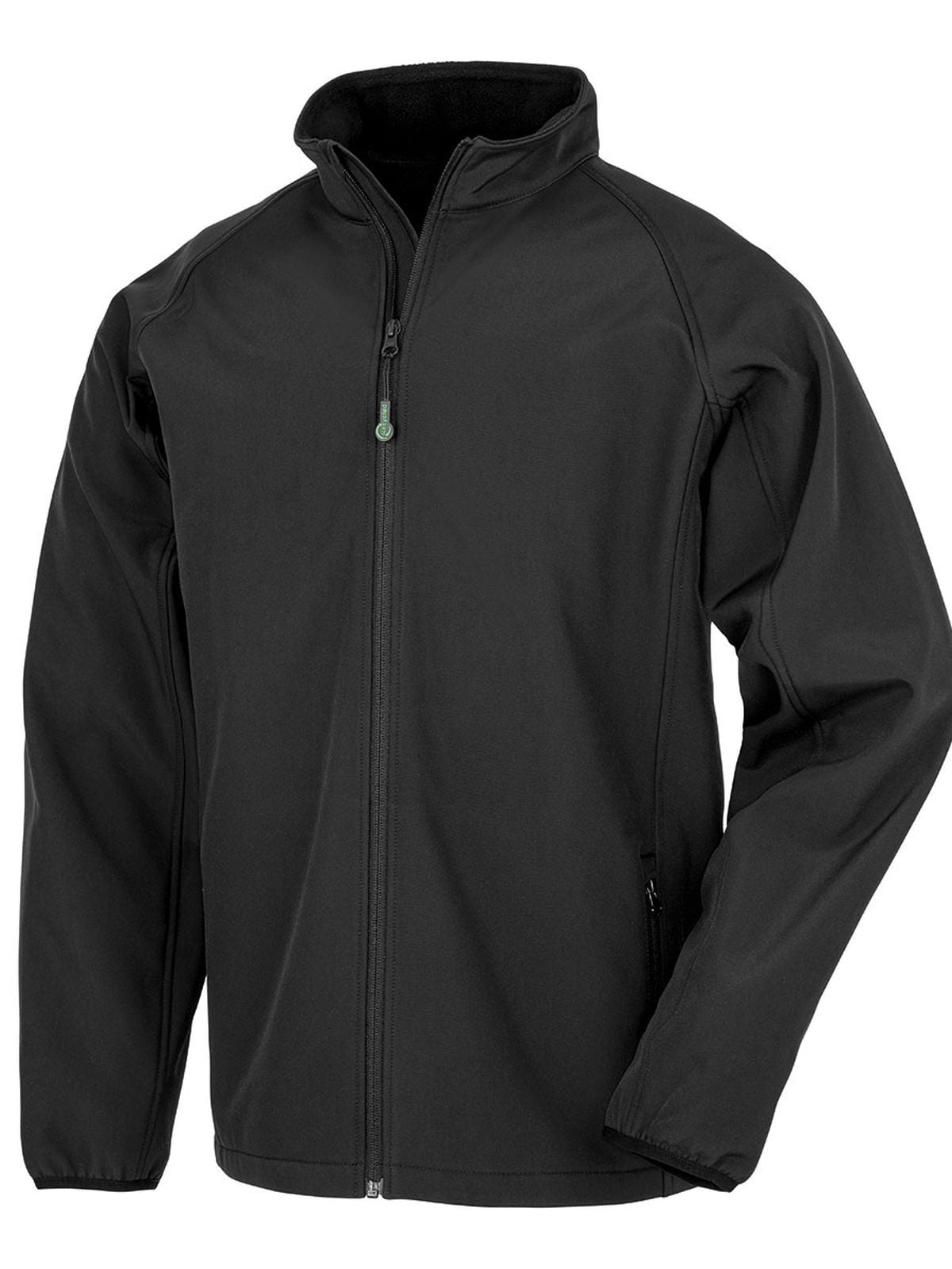 Recycled 2 Layer Printable Softshell Jacket Herren – Result – Farbe Schwarz – individuell veredelbar