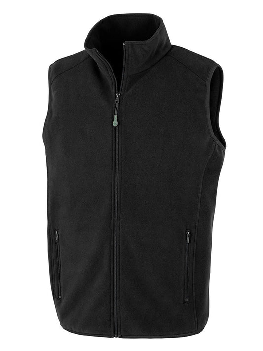 Recycled Fleece Polarthermic Bodywarmer Herren – Result – Farbe Schwarz – individuell veredelbar