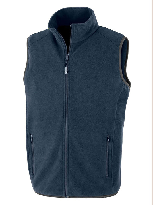 Recycled Fleece Polarthermic Bodywarmer Herren – Result – Farbe Navy – individuell veredelbar