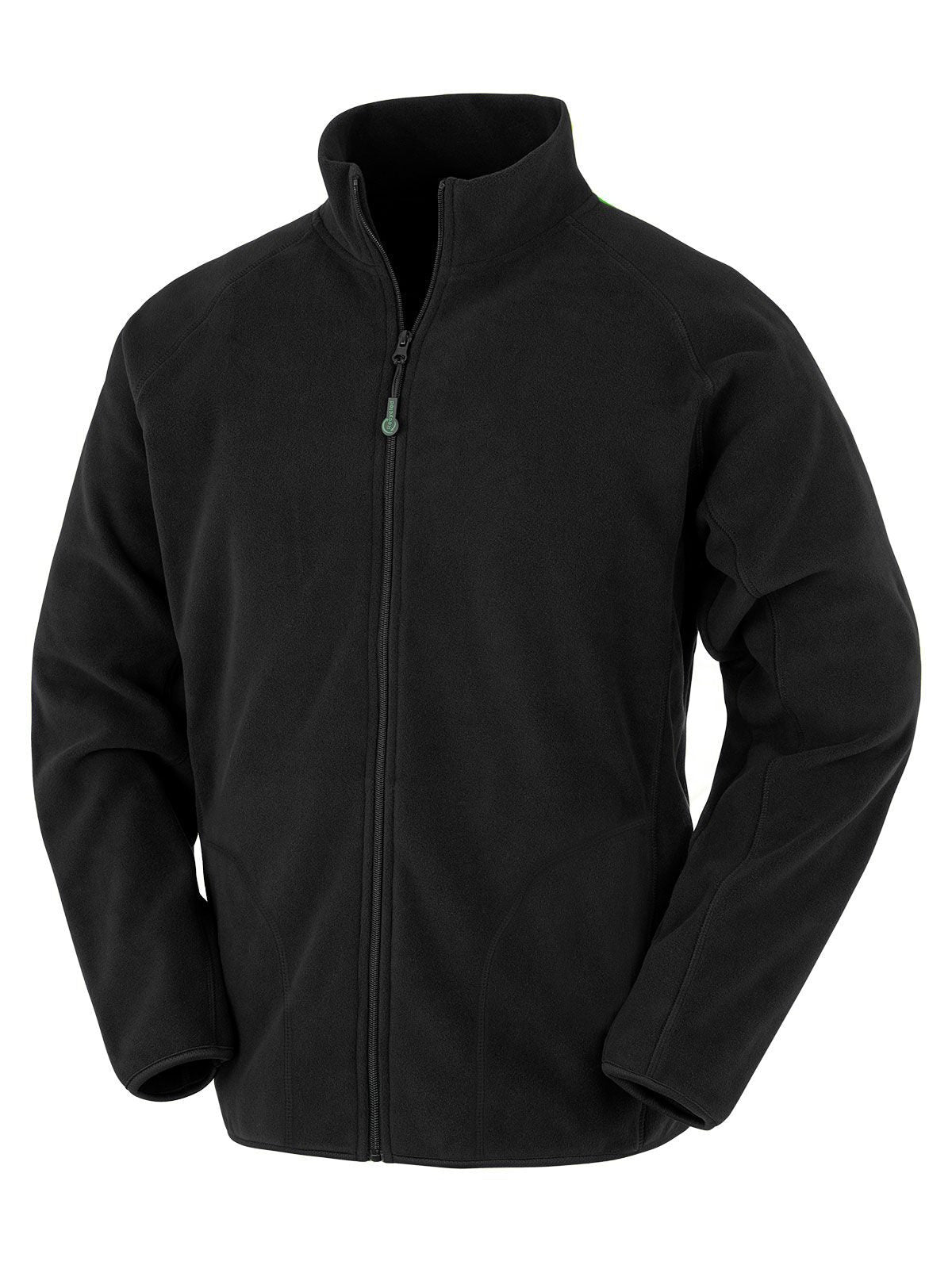 Recycled Microfleece Jacket – Result – Farbe Schwarz – individuell veredelbar