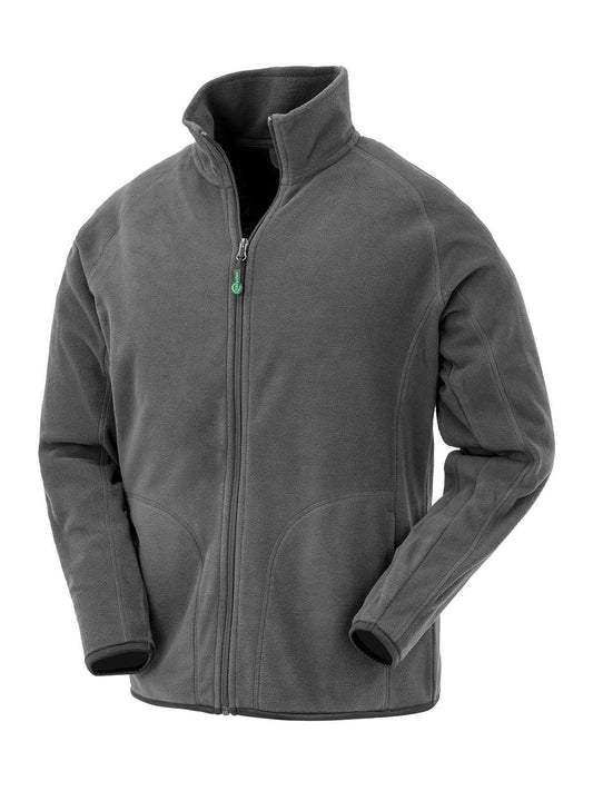 Recycled Microfleece Jacket – Result – Farbe Grau – individuell veredelbar