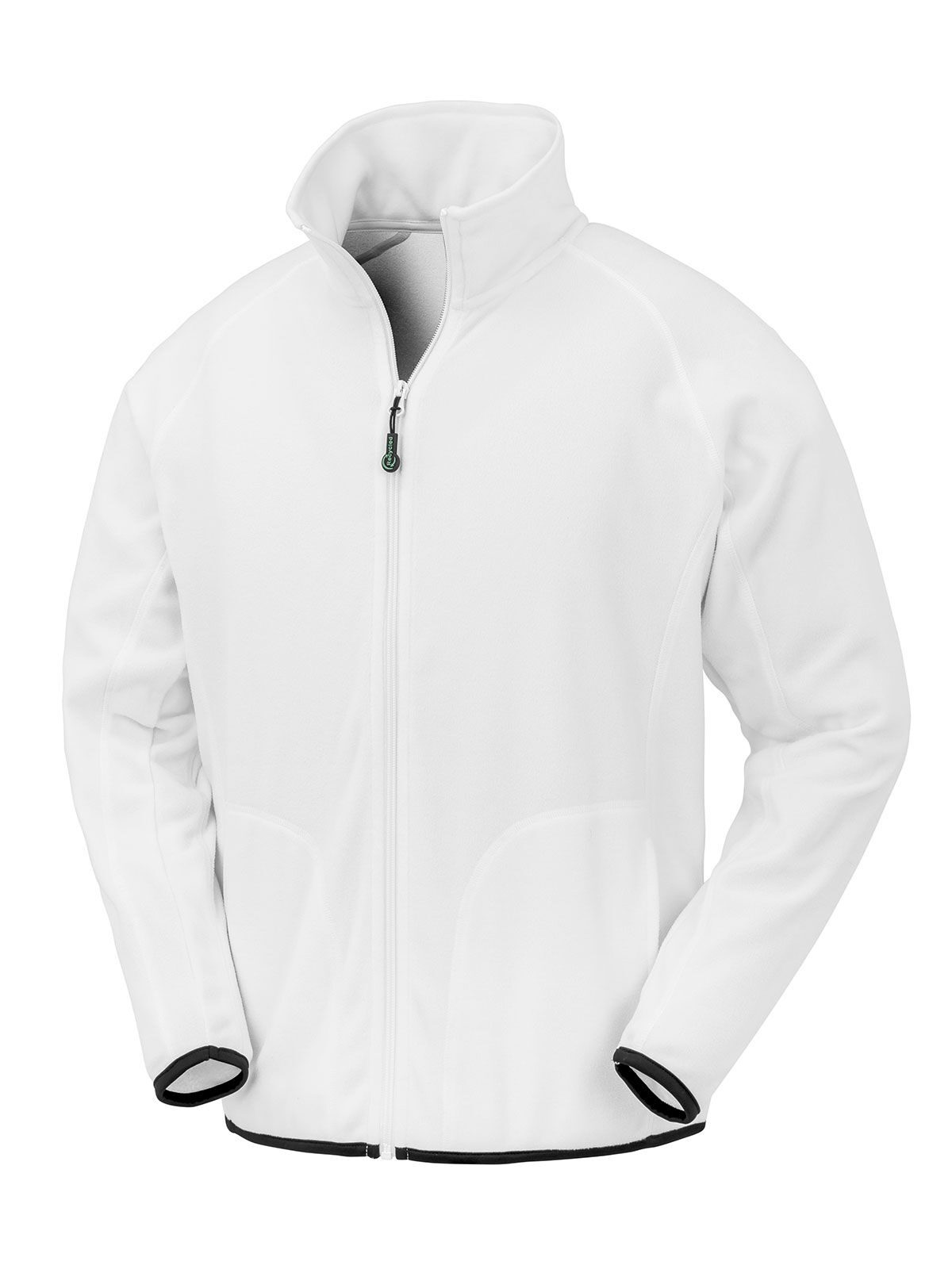 Recycled Microfleece Jacket – Result – Farbe Weiß – individuell veredelbar