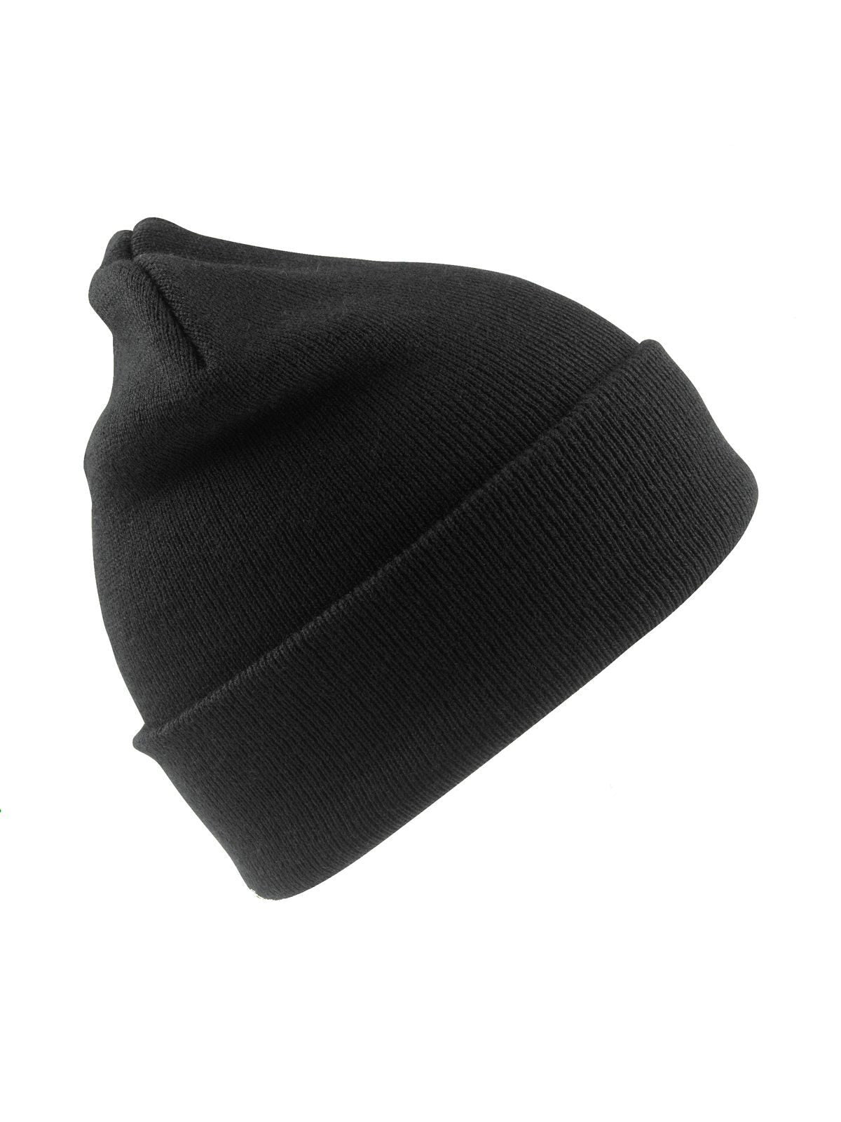 Baseball Cap Recycled Woolly Ski Hat – individuell veredelbar | LA1970 in black