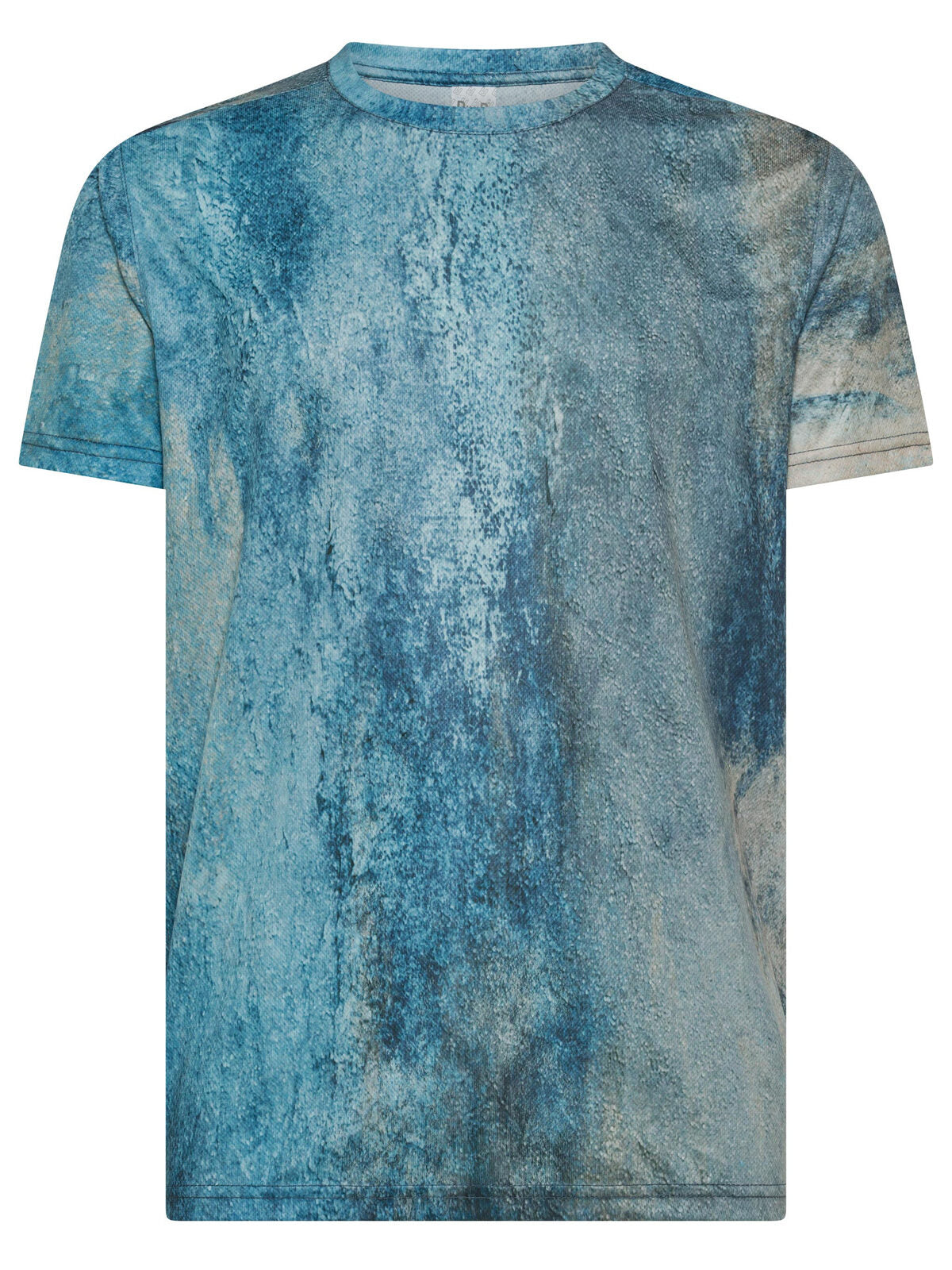 Temescal Herren T-Shirt – Rock and Roll – Farbe Blue marble – individuell veredelbar