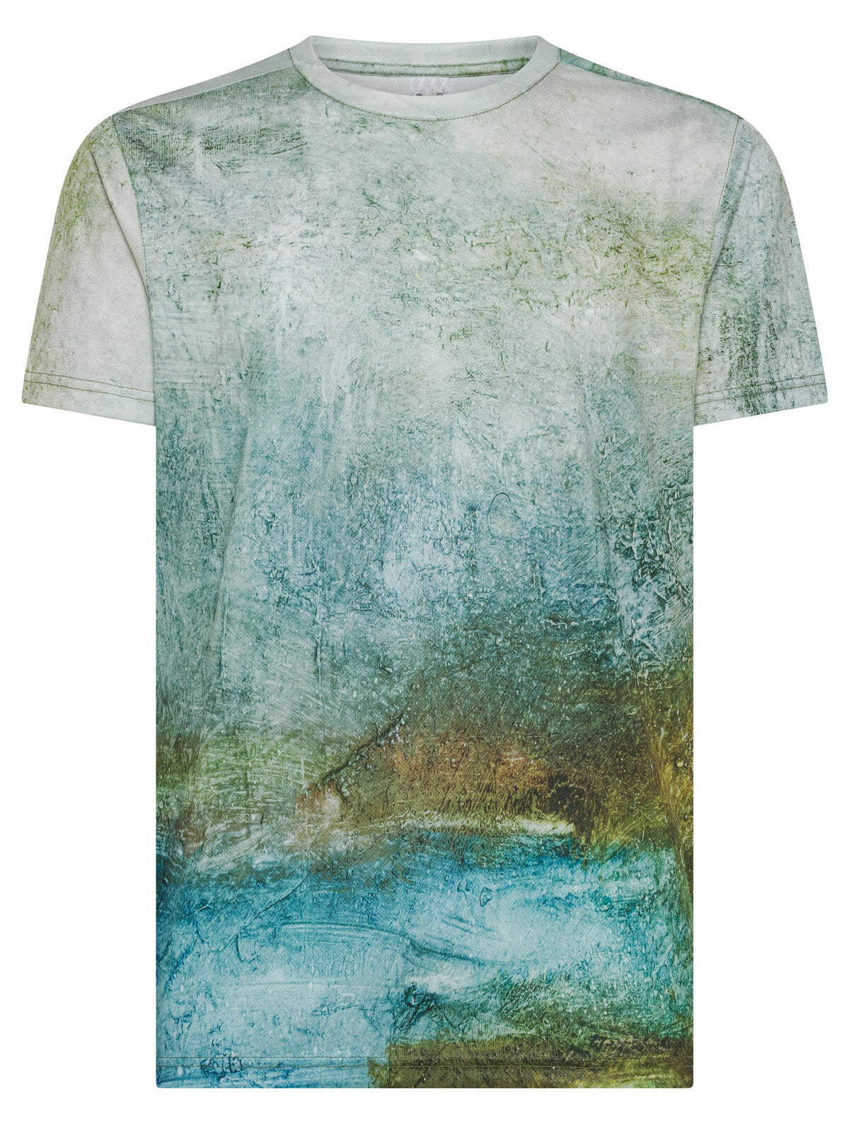 Temescal Herren T-Shirt – Rock and Roll – Farbe Green marble – individuell veredelbar