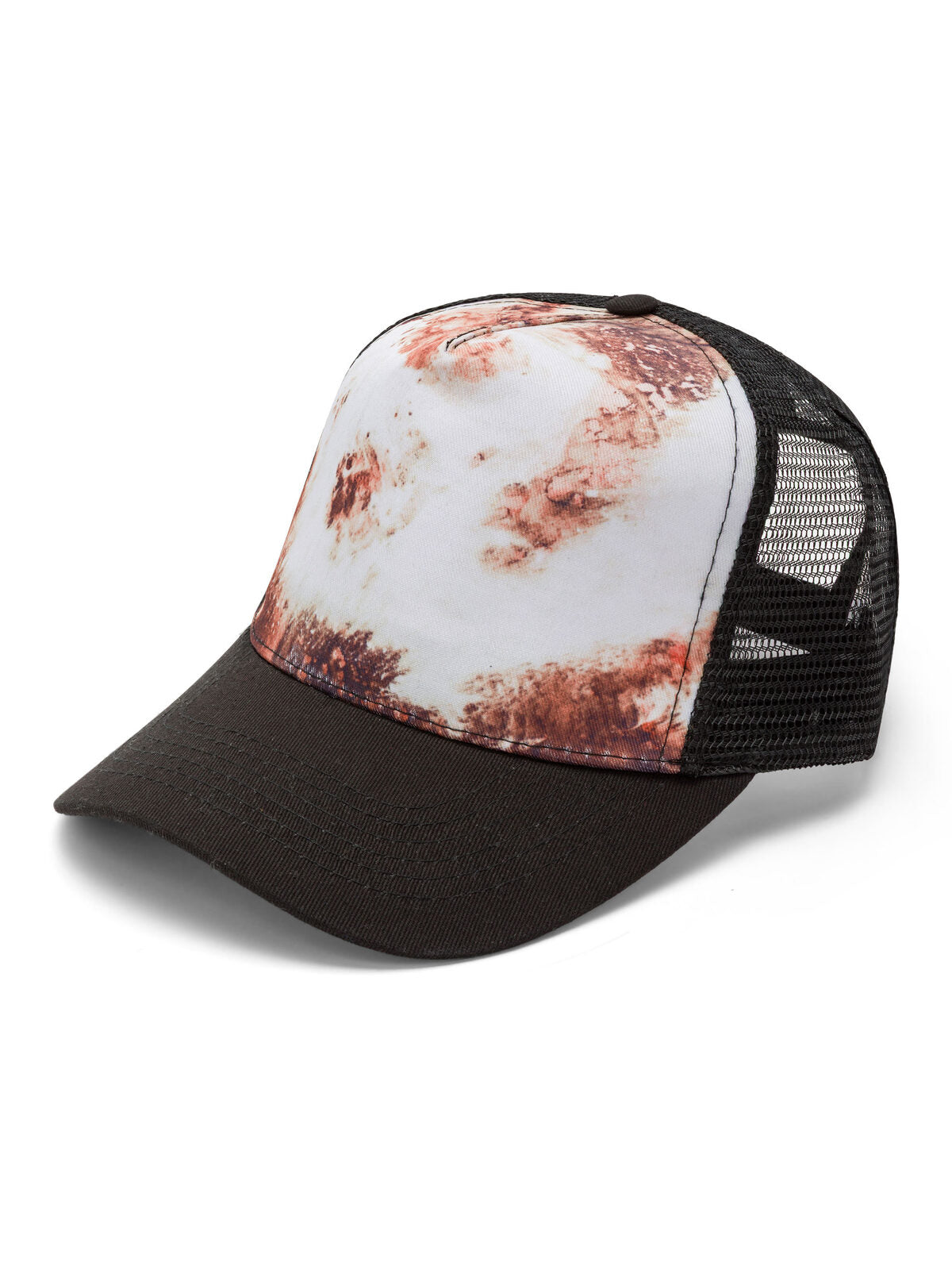Trucker Caps Coronado Schwarz brown marble bestickbar und bedruckbar – LA1970
