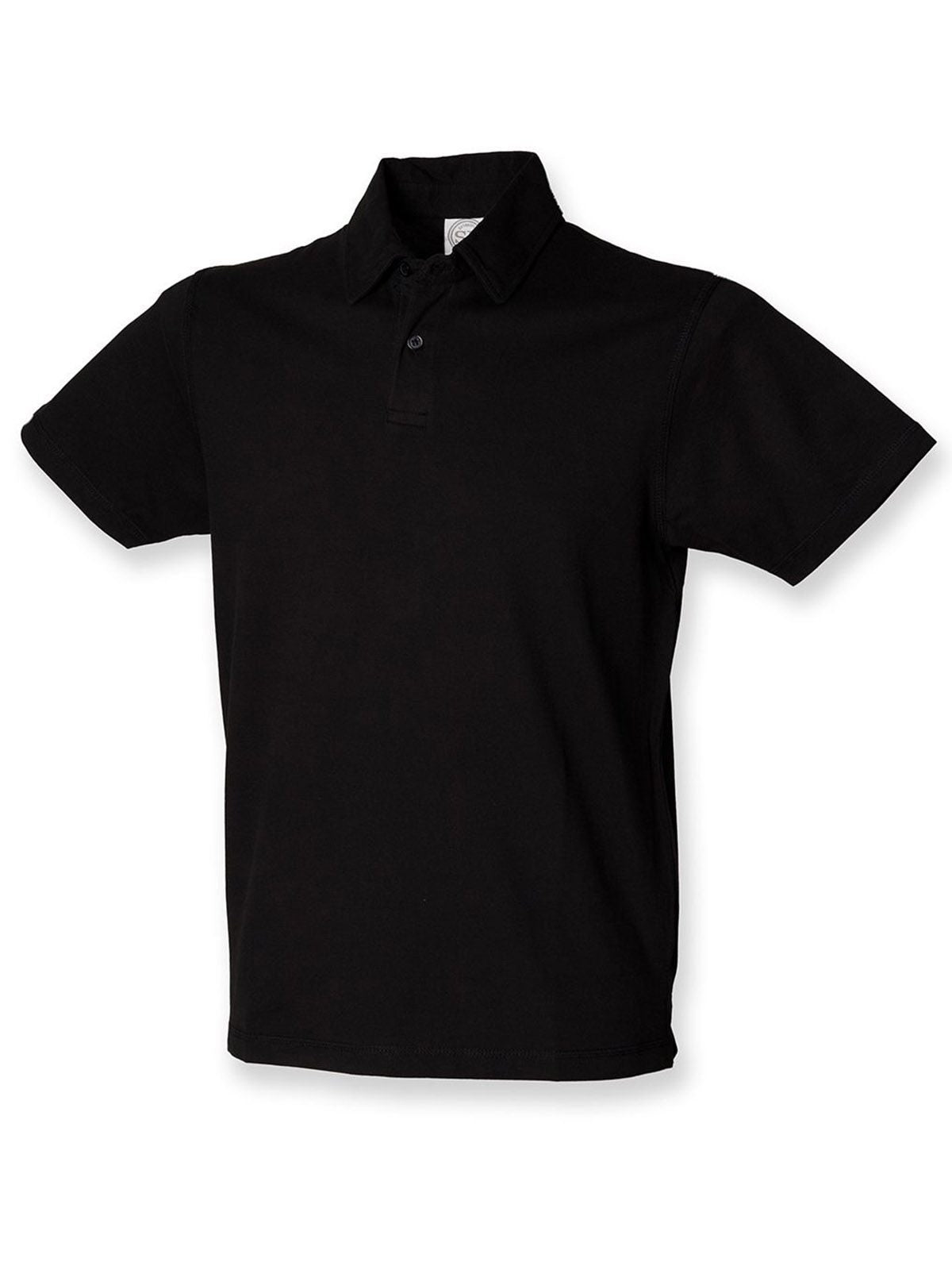 Short Sleeved Stretch Polo Herren Poloshirt – SF Clothing – Farbe Schwarz – individuell veredelbar