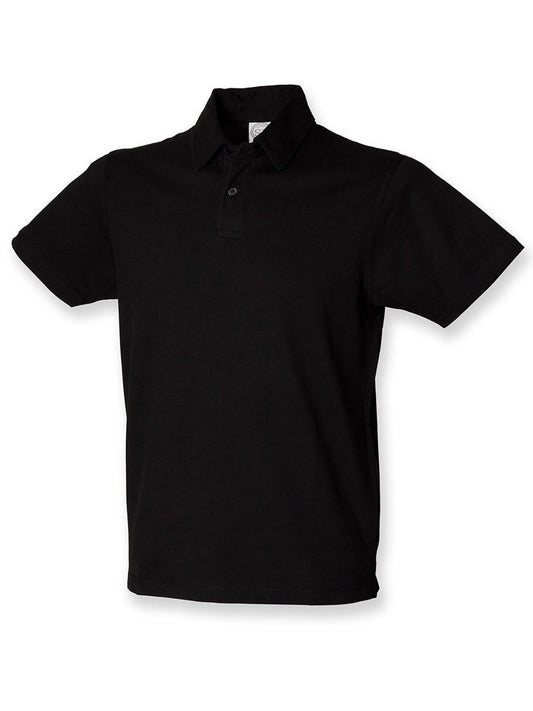Short Sleeved Stretch Polo Herren Poloshirt – SF Clothing – Farbe Schwarz – individuell veredelbar
