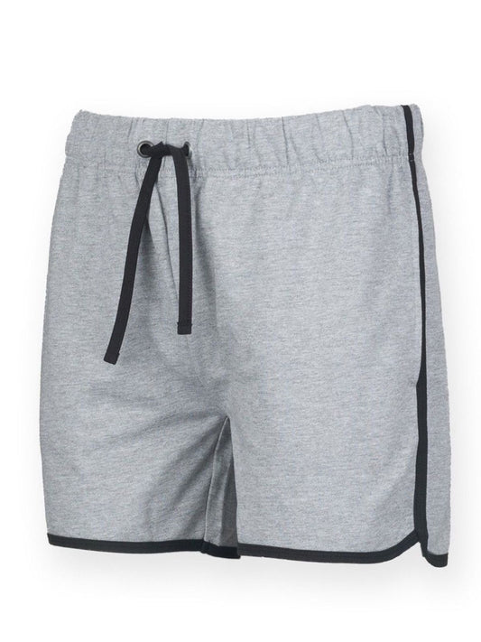 Retro Shorts Herren Hose / Rock – SF Clothing – Farbe heather grey/black – individuell veredelbar