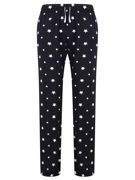 Lounge Pants Herren Hose / Rock – SF Clothing – Farbe navy/white stars – individuell veredelbar