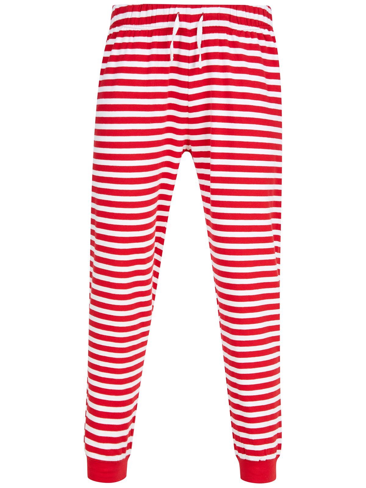 cuffed lounge pants Unisex Hose / Rock – SF Clothing – Farbe red/white stripes – individuell veredelbar