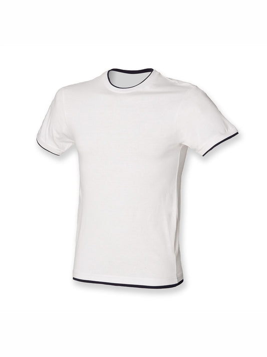 MODERN ESSENTIAL T 100% C Herren T-Shirt – SF Clothing – Farbe white/navy – individuell veredelbar