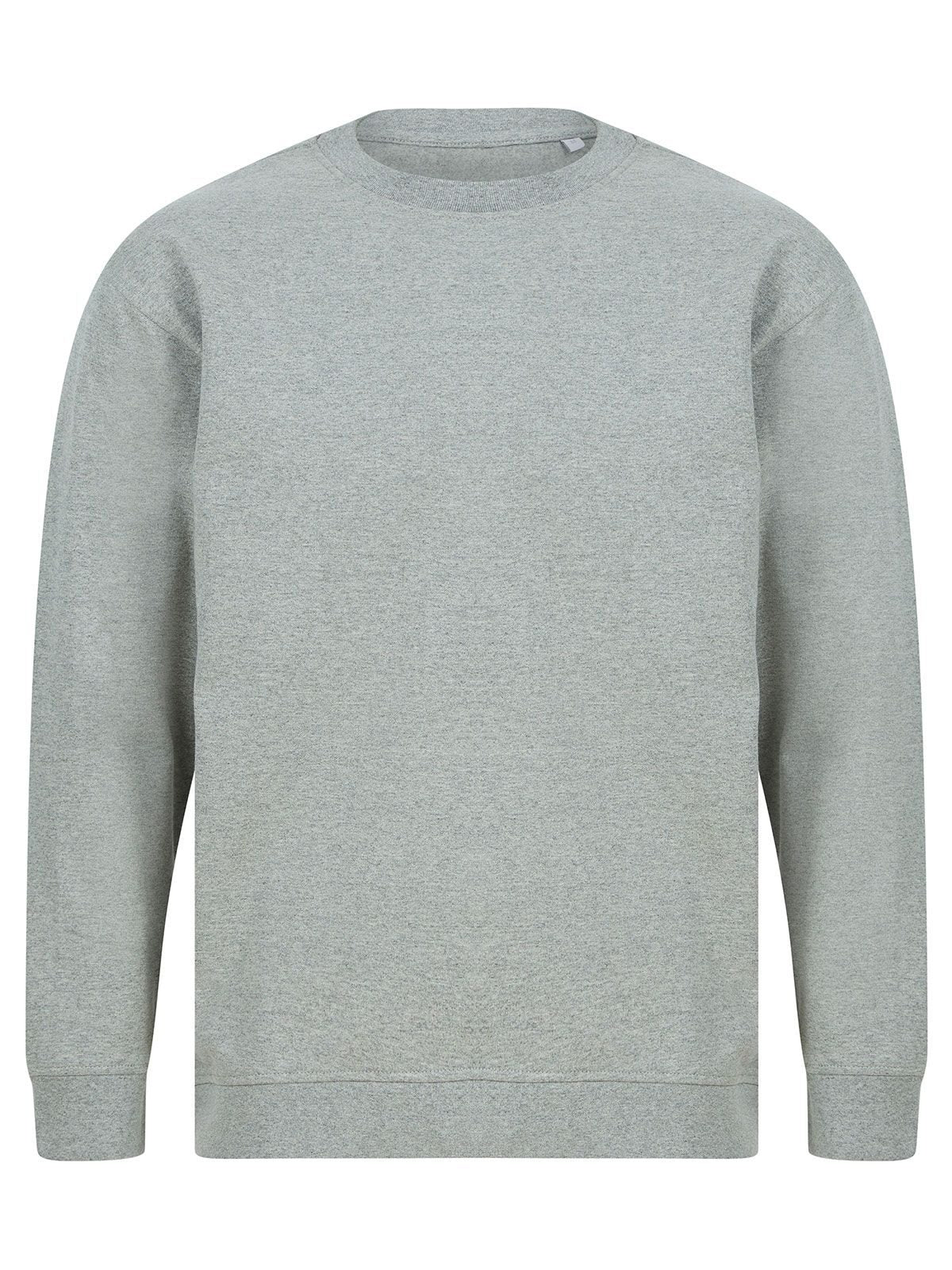 Unisex Sustainable Fashion Sweat Herren Sweatshirt / Hoodie – SF Clothing – Farbe heather grey – individuell veredelbar