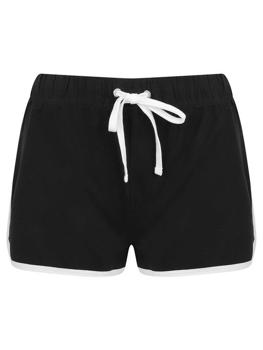 Retro Shorts Damen Hose / Rock – SF Clothing – Farbe black/white – individuell veredelbar
