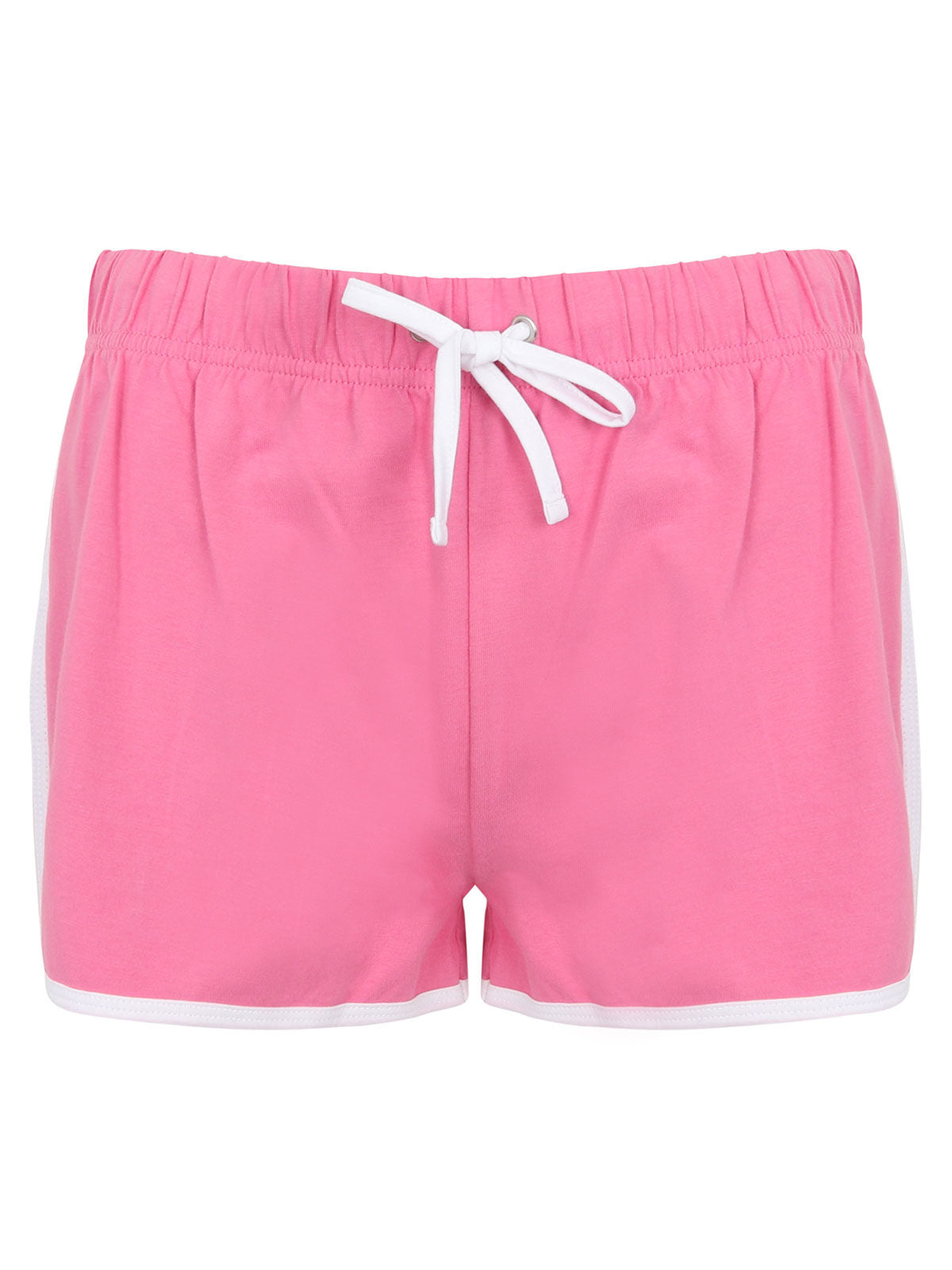 Retro Shorts Damen Hose / Rock – SF Clothing – Farbe bright pink/white – individuell veredelbar