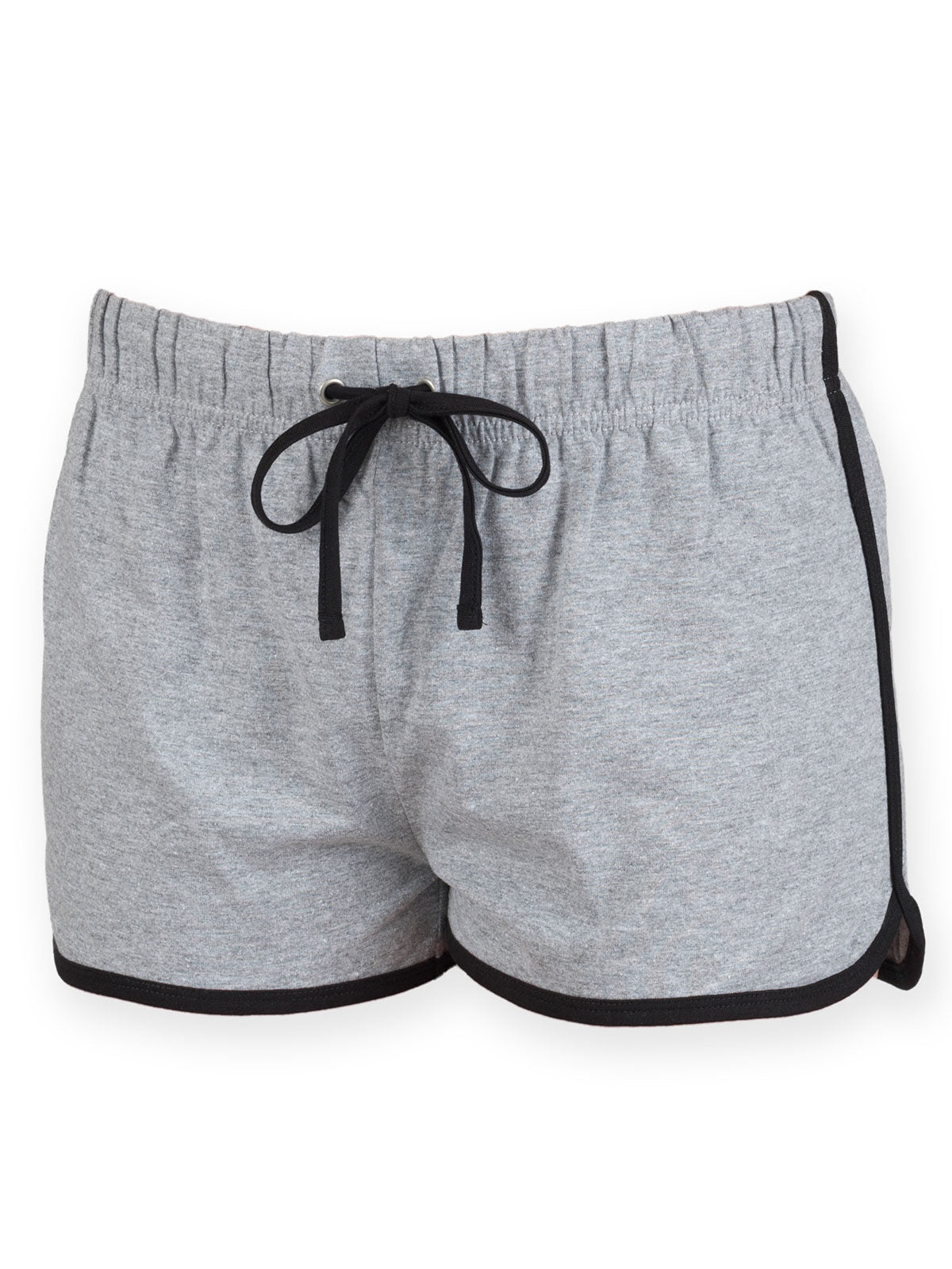 Retro Shorts Damen Hose / Rock – SF Clothing – Farbe heather grey/black – individuell veredelbar