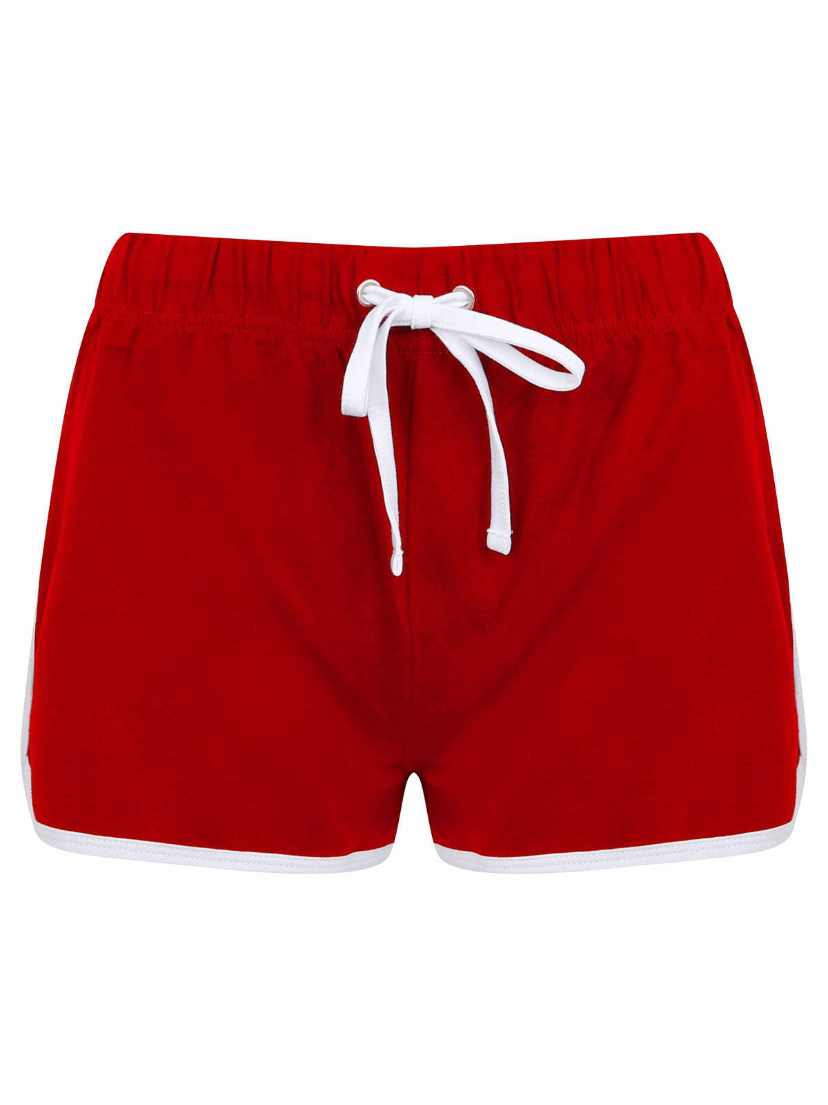 Retro Shorts Damen Hose / Rock – SF Clothing – Farbe red/white – individuell veredelbar