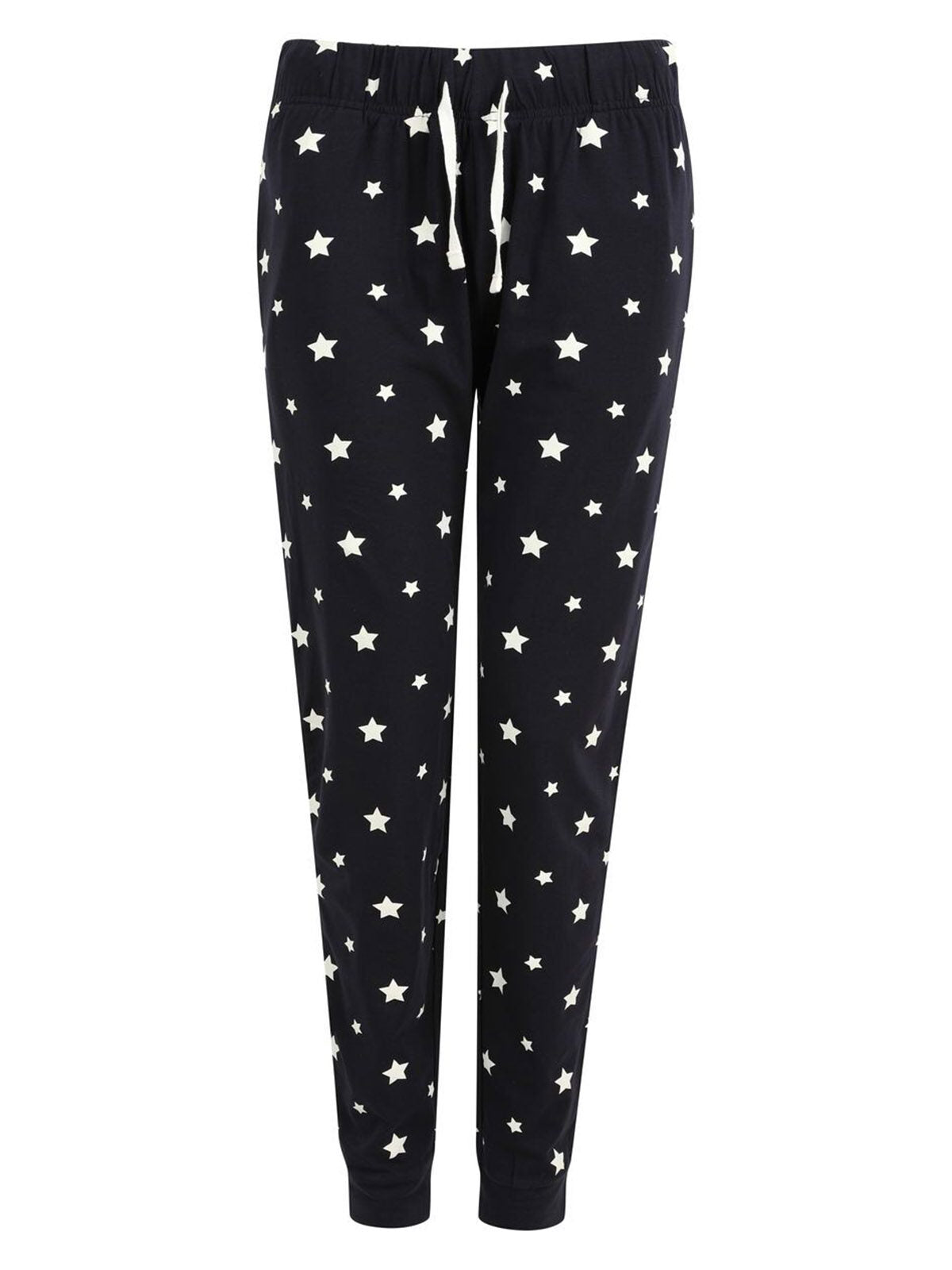 Lounge Pants Damen Hose / Rock – SF Clothing – Farbe navy/white stars – individuell veredelbar