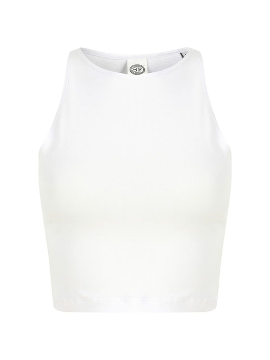 Cropped Top Damen T-Shirt – SF Clothing – Farbe Weiß – individuell veredelbar