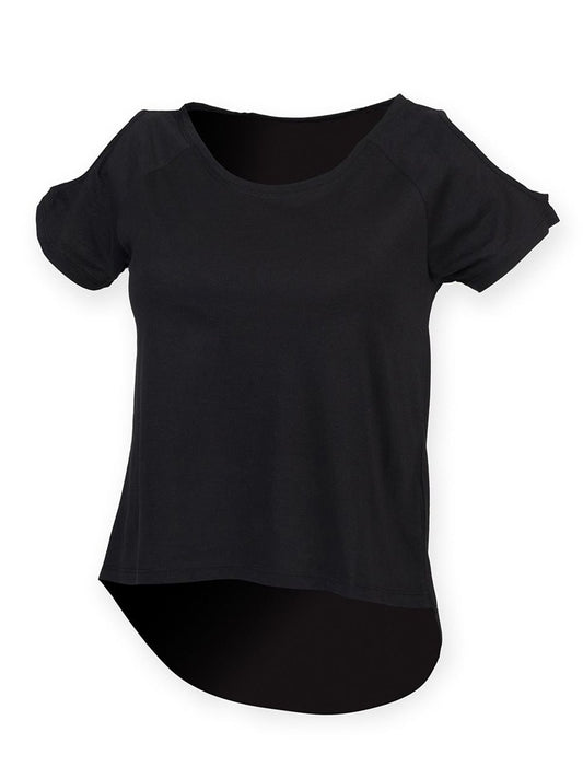 Drop Tail T Damen T-Shirt – SF Clothing – Farbe Schwarz – individuell veredelbar