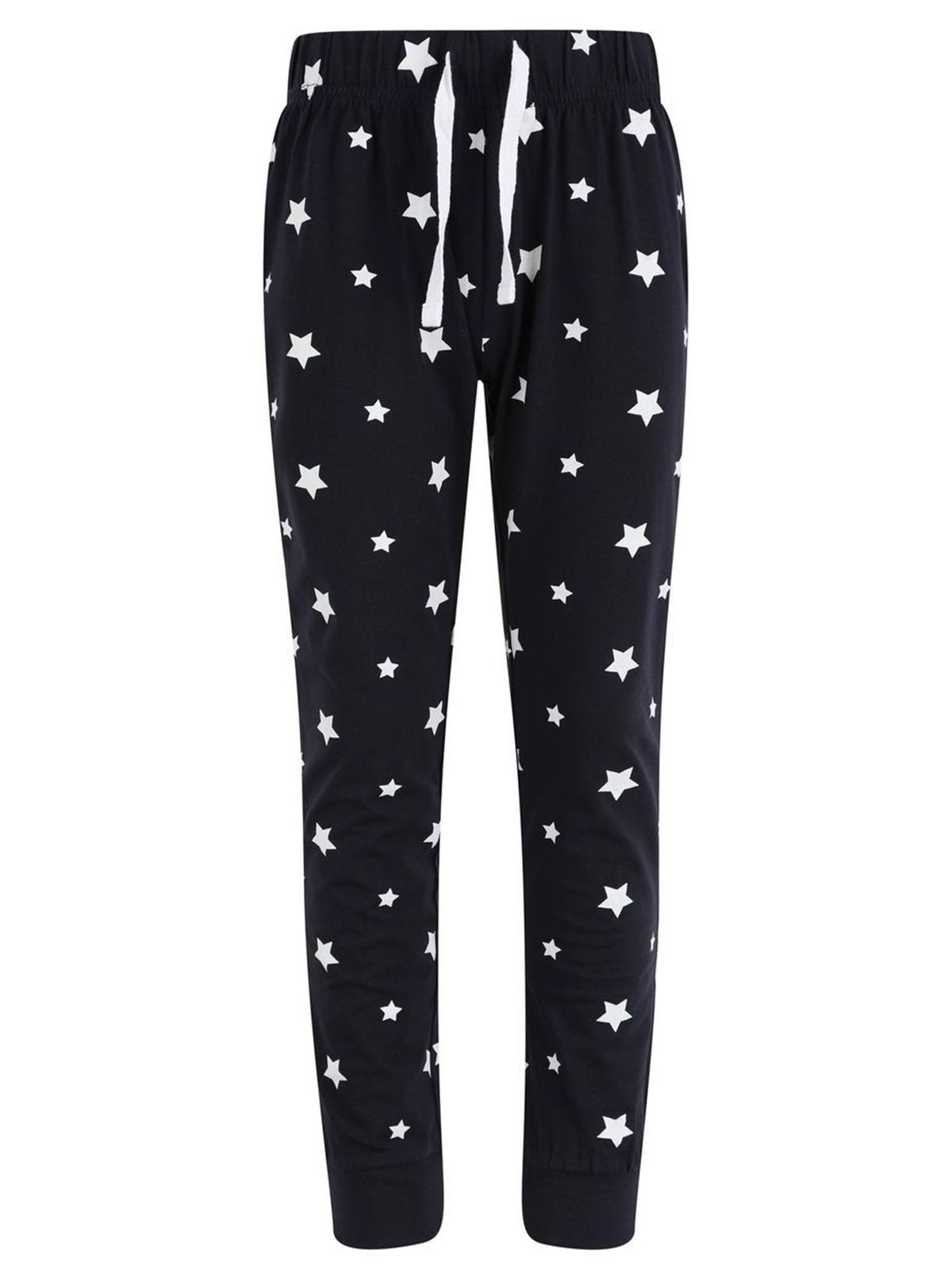 Lounge Pants Kinder Hose / Rock – SF Clothing – Farbe navy/white stars – individuell veredelbar