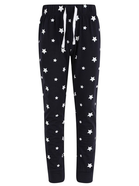 Lounge Pants Kinder Hose / Rock – SF Clothing – Farbe navy/white stars – individuell veredelbar