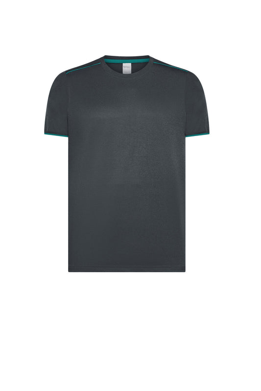 Stage T-Shirt – Black Spider – Farbe Anthracite/Jade Green – individuell veredelbar