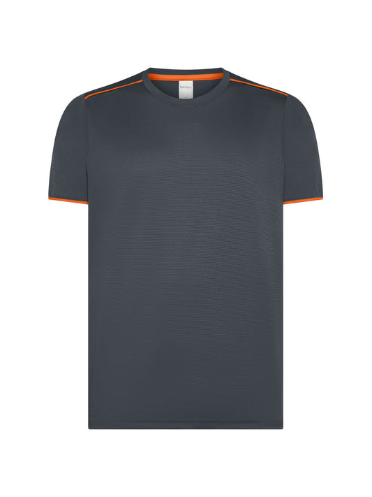 Stage T-Shirt – Black Spider – Farbe Anthracite/Orange – individuell veredelbar