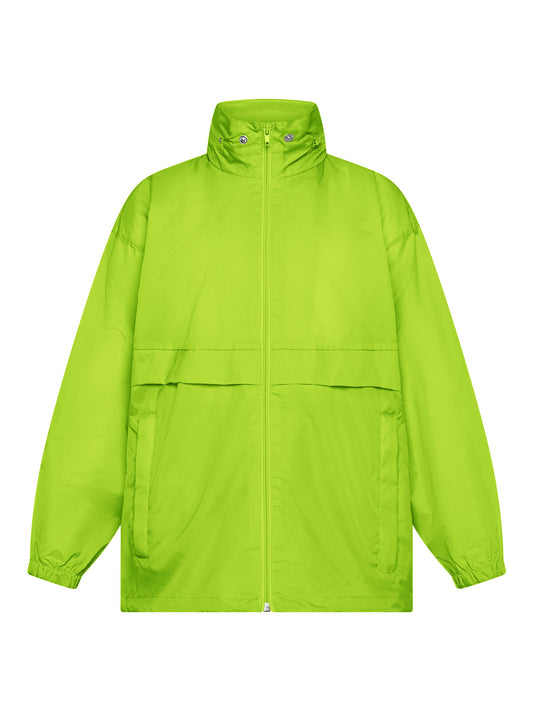 Wind Kids Kinder Jacke – Black Spider – Farbe Lime – individuell veredelbar