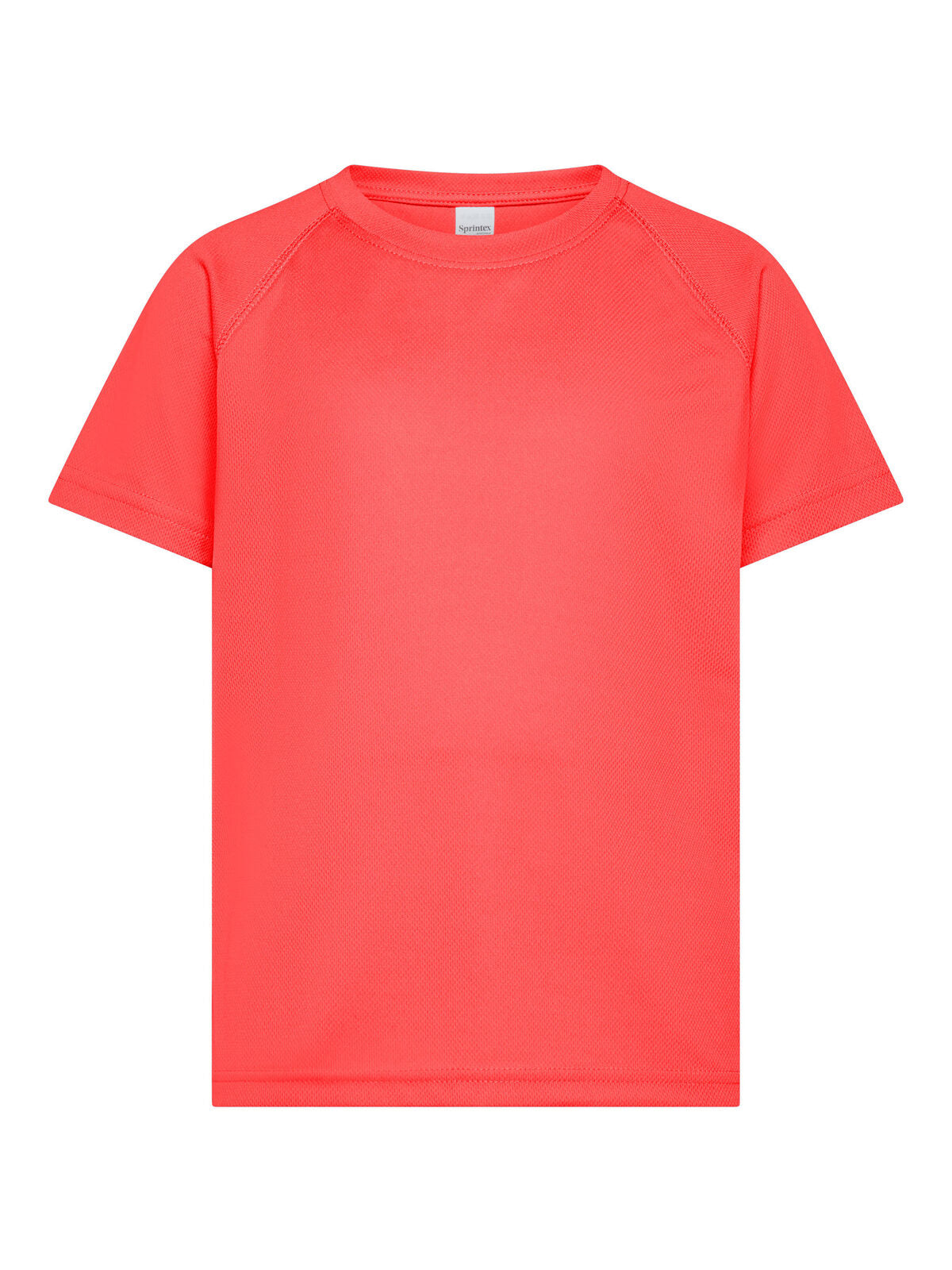 Run Kids Kinder T-Shirt – Black Spider – Farbe coral fluo – individuell veredelbar