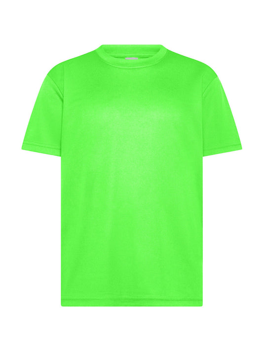 Contest Kids Kinder T-Shirt – Black Spider – Farbe green fluo – individuell veredelbar