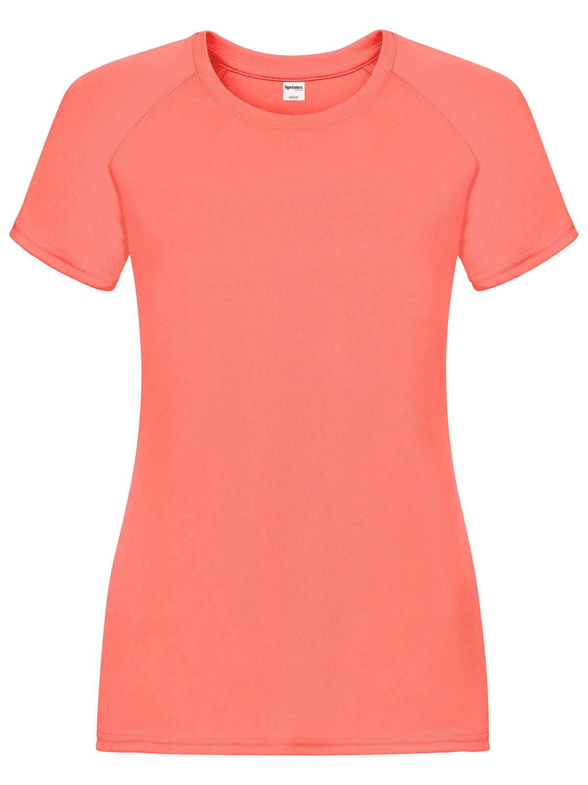 Run T Women Damen T-Shirt – Black Spider – Farbe coral fluo – individuell veredelbar