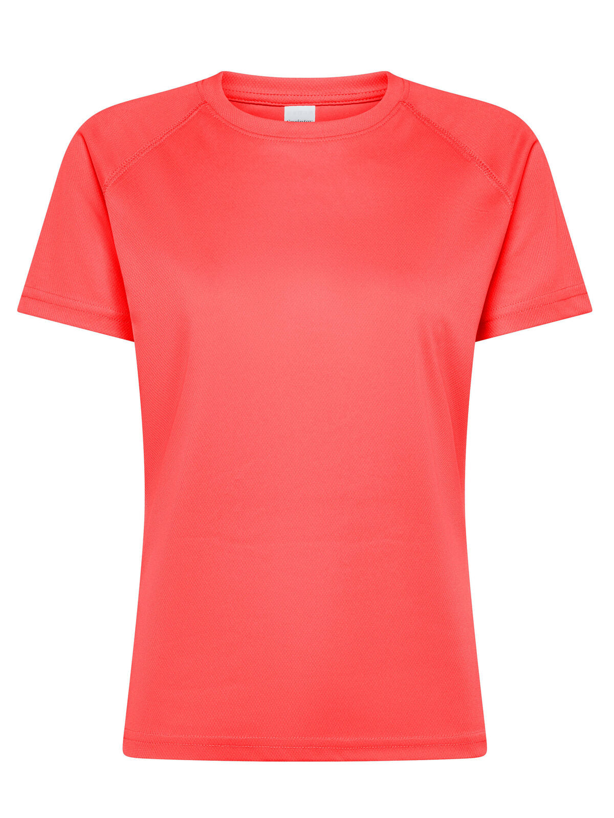 Run Women Damen T-Shirt – Black Spider – Farbe coral fluo – individuell veredelbar