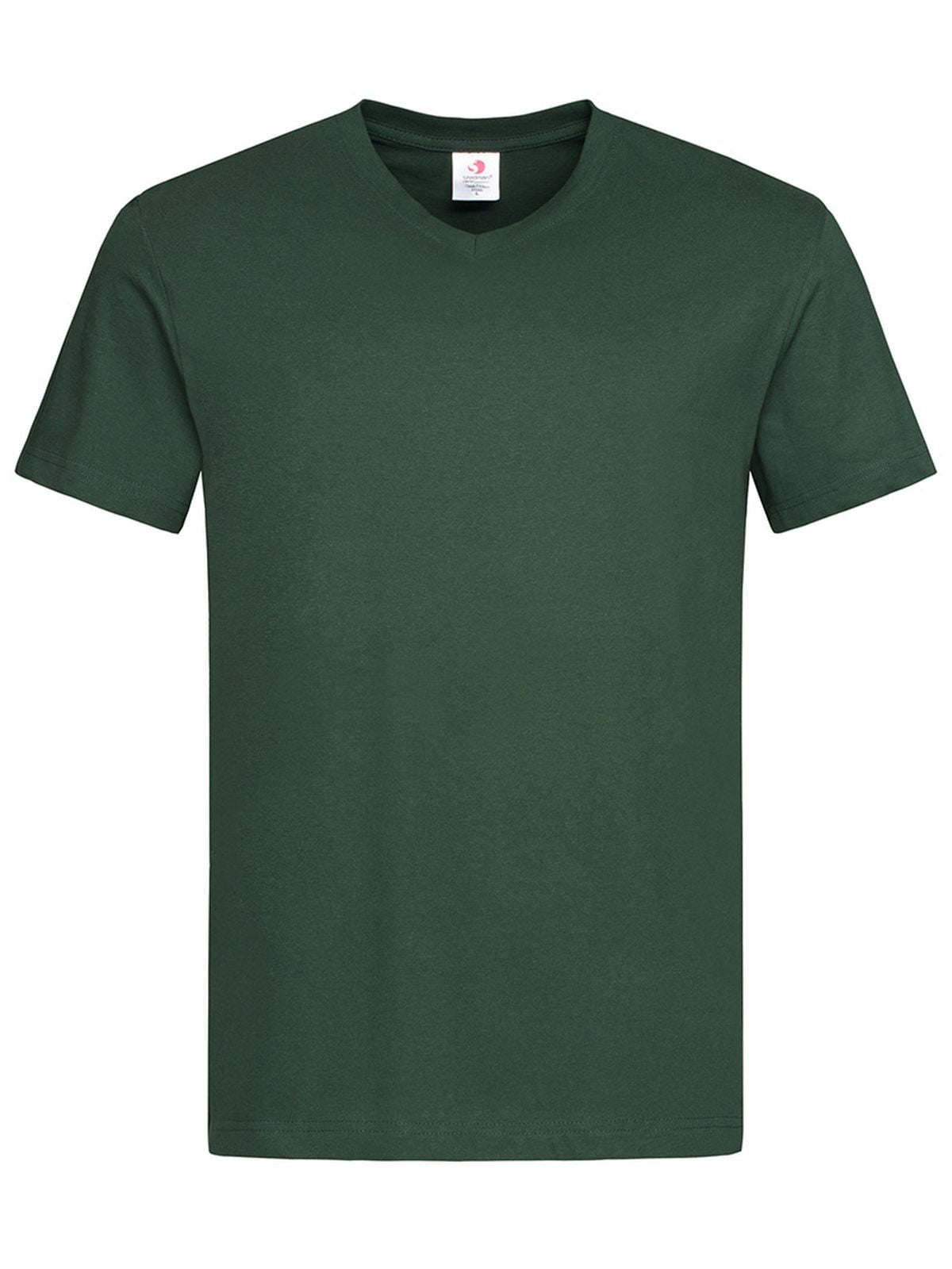 Classic-T V-Neck T-Shirt – Stedman – Farbe bottle green – individuell veredelbar