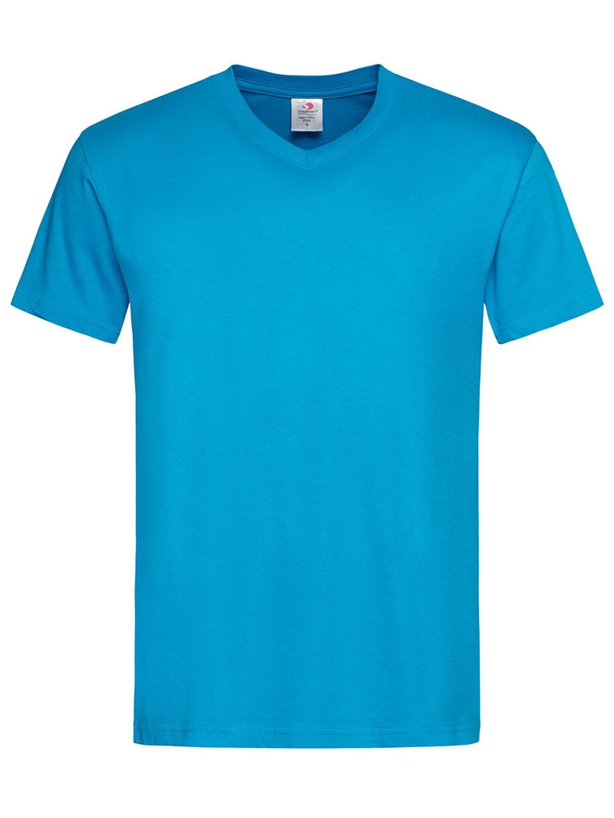 Classic-T V-Neck T-Shirt – Stedman – Farbe ocean blue – individuell veredelbar