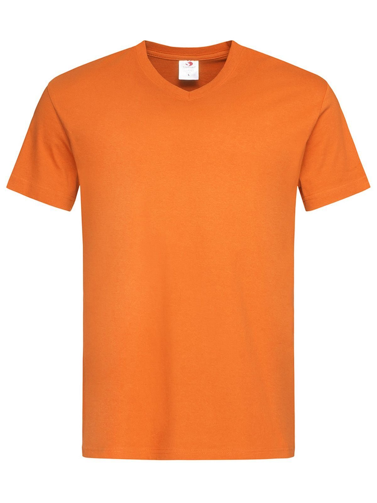 Classic-T V-Neck T-Shirt – Stedman – Farbe Orange – individuell veredelbar