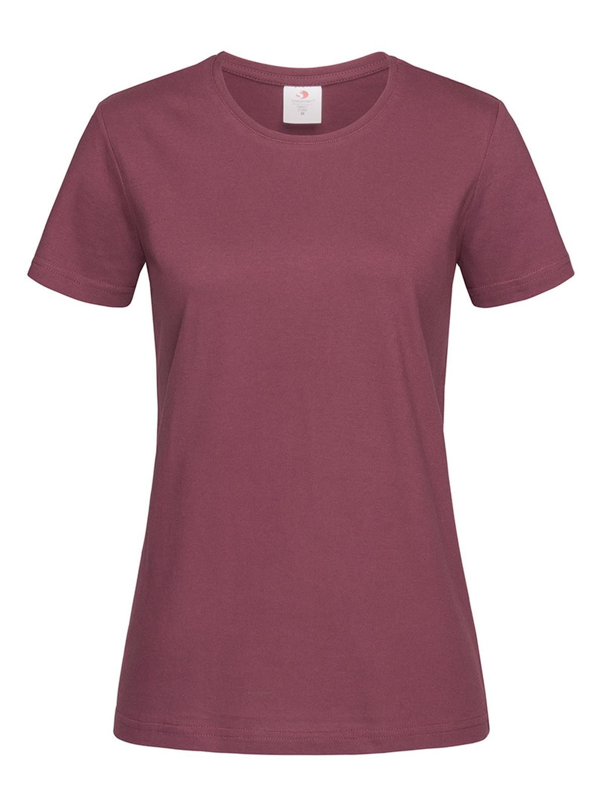 Classic-T Fitted Women Damen T-Shirt – Stedman – Farbe burgundy red – individuell veredelbar