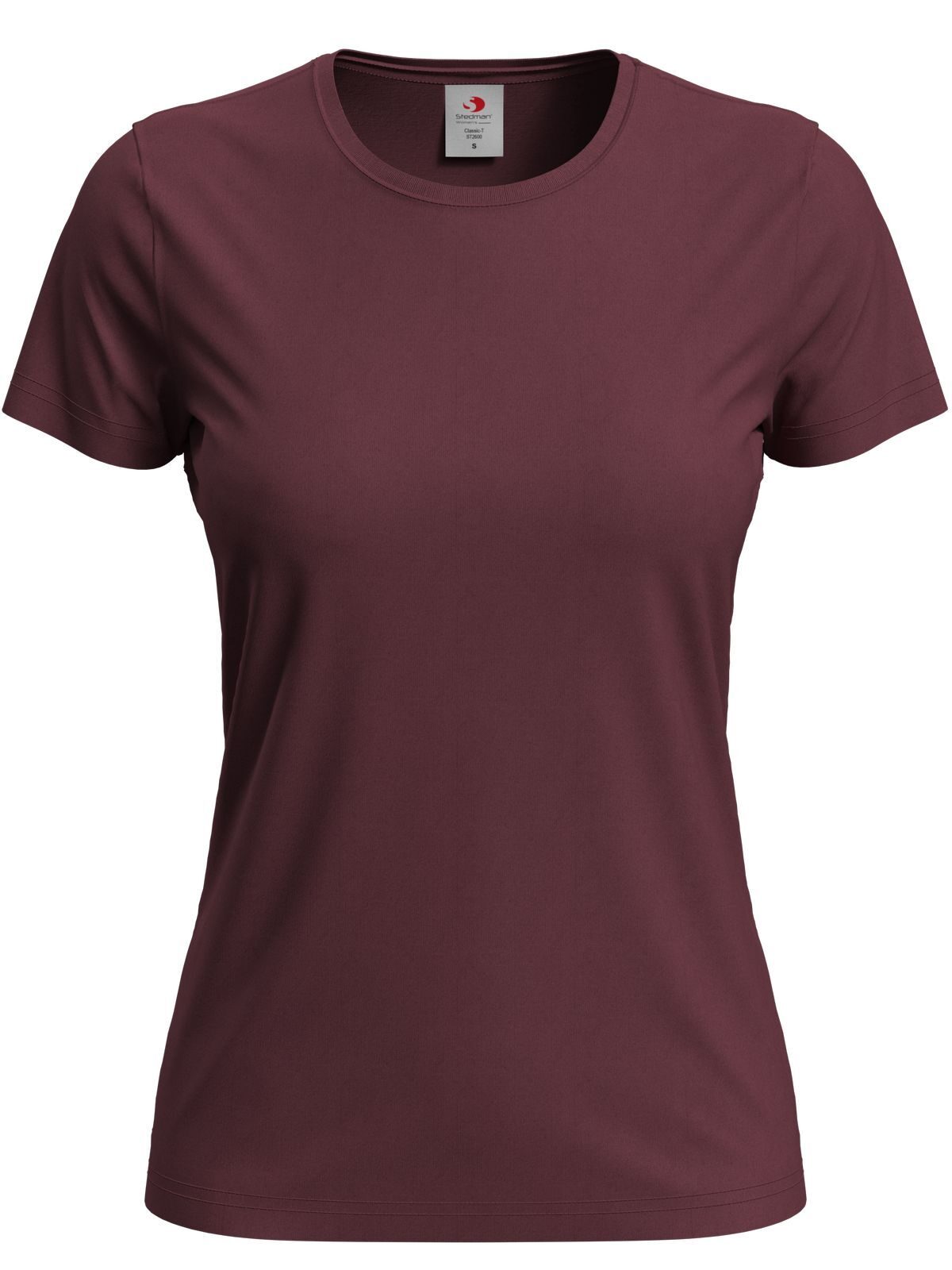 Classic-T Fitted Women Damen T-Shirt – Stedman – Farbe bordeaux – individuell veredelbar