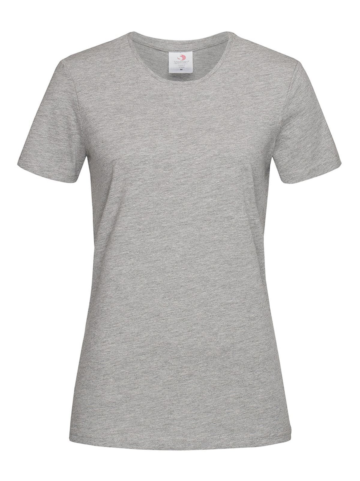 Classic-T Fitted Women Damen T-Shirt – Stedman – Farbe grey heather – individuell veredelbar