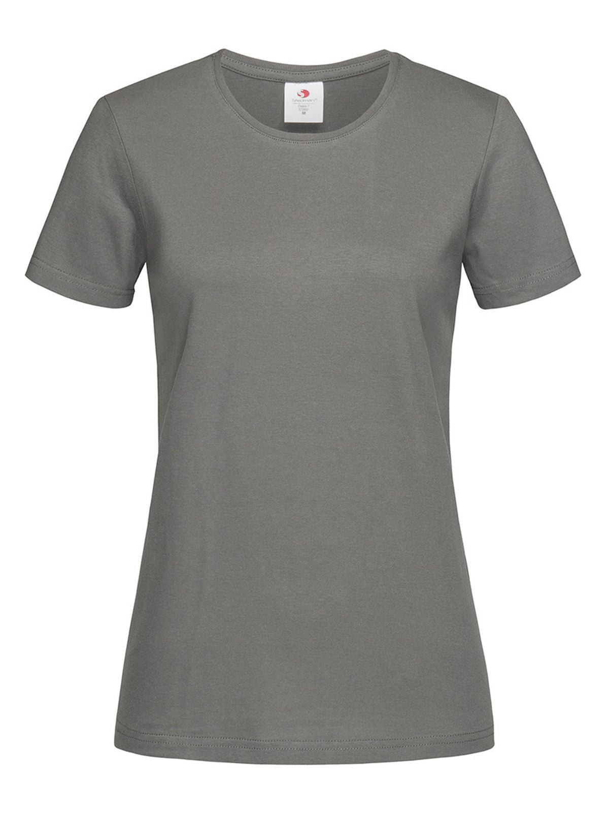 Classic-T Fitted Women Damen T-Shirt – Stedman – Farbe real grey – individuell veredelbar